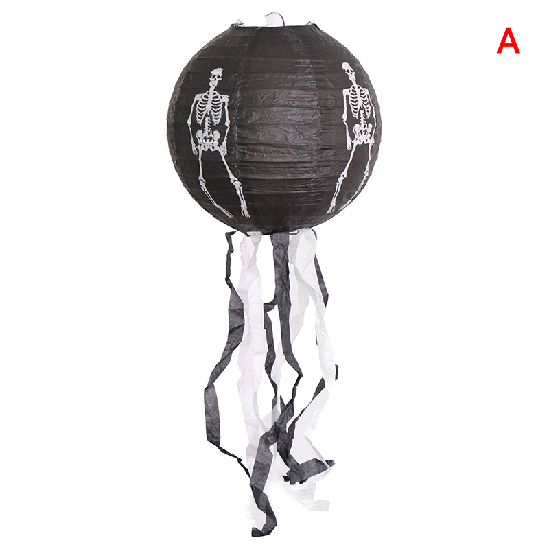 1 Pcs Halloween Paper Lantern Pumpkin Spider Skull Bat Hanging Lantern Halloween Decor. 