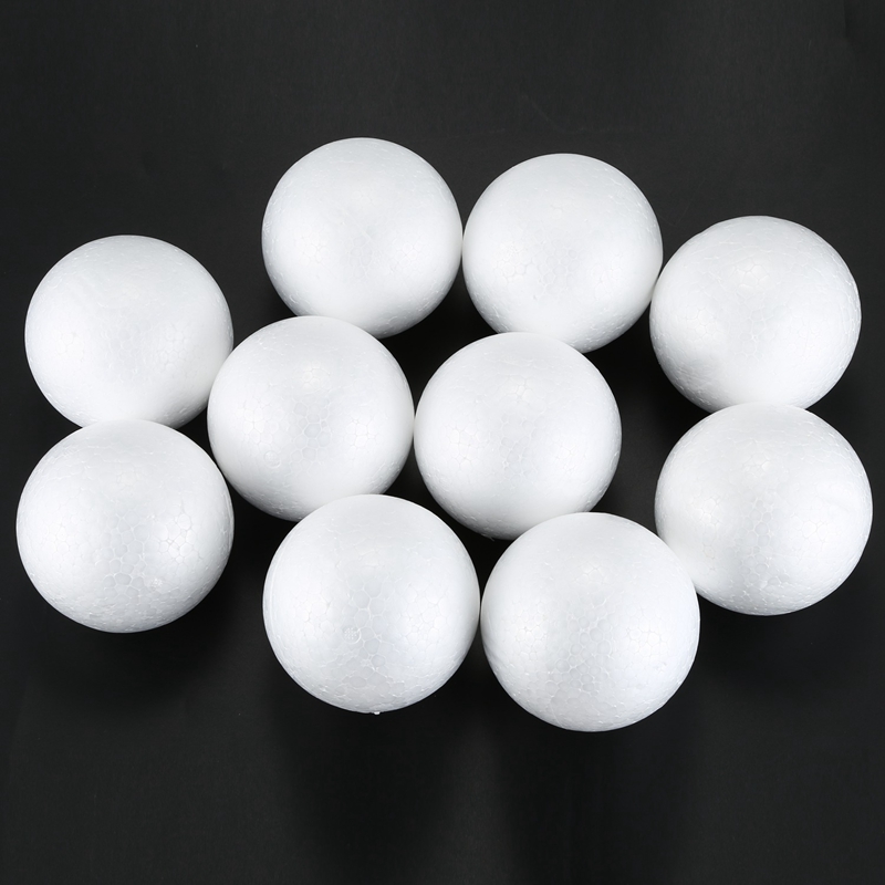 10 x Modelling Craft Polystyrene Foam Ball Sphere 10cm---White