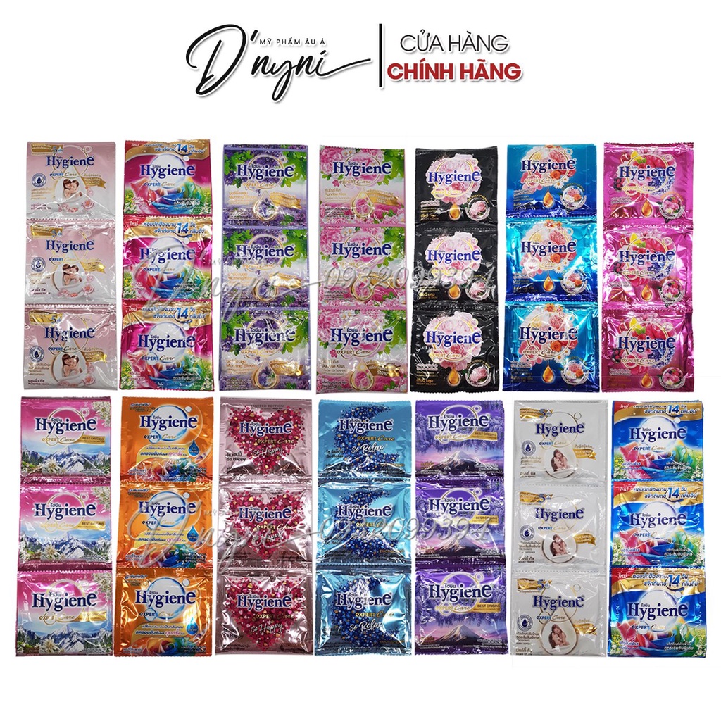 Sỉ 12 gói/dây NƯỚC XẢ VẢI HYGIENE SIÊU THƠM