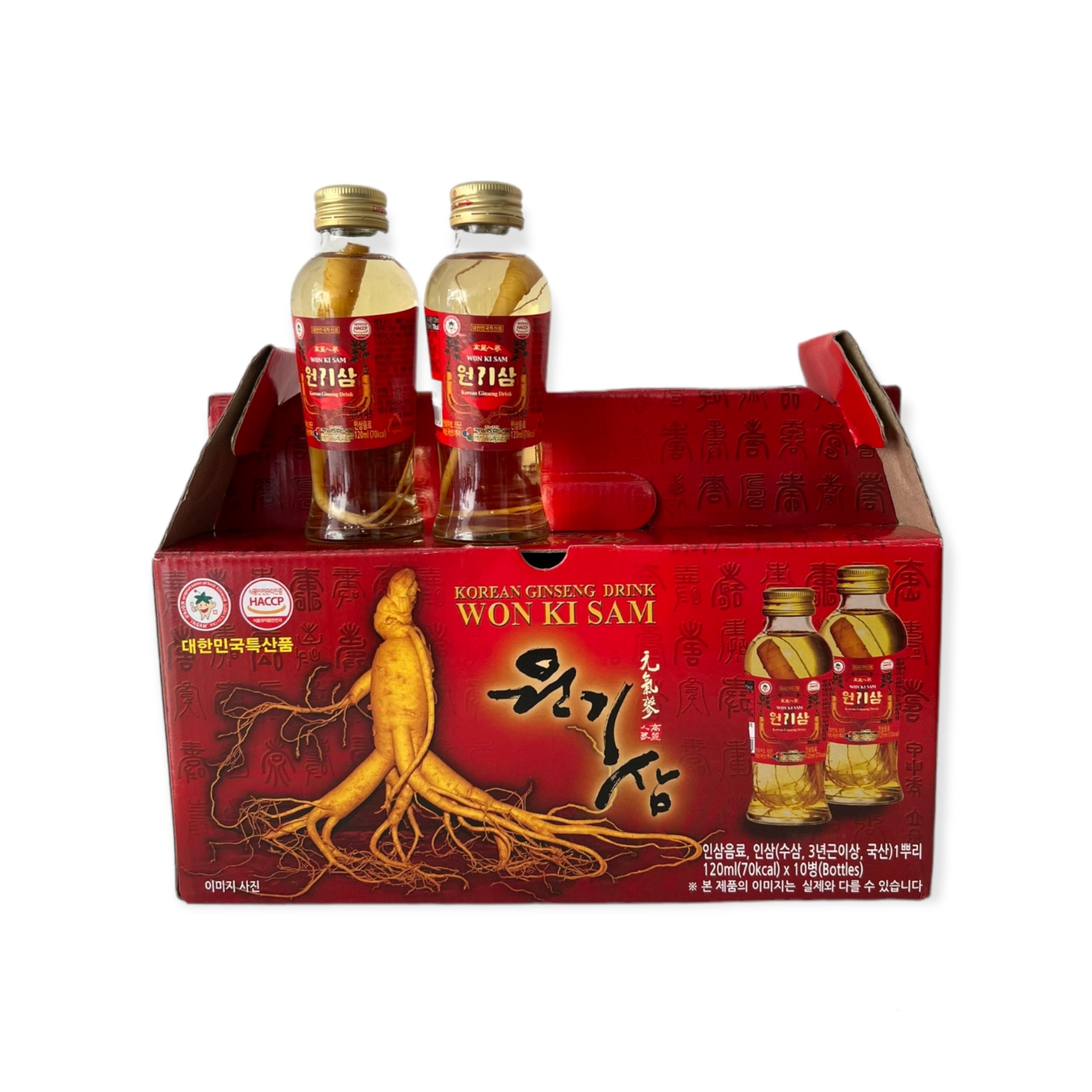 Nước hồng sâm có củ - won ki sam chai dung tích 120ml