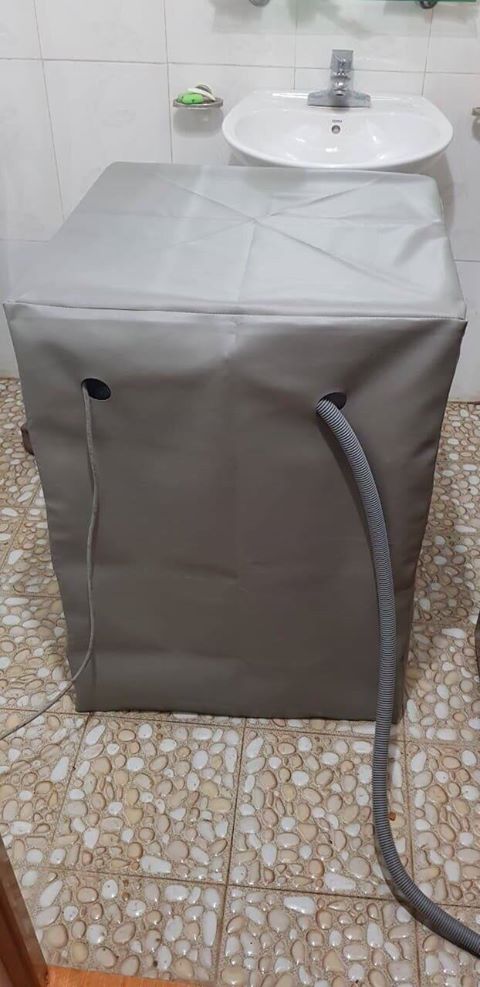 Bọc Trùm Máy Giặt Cửa Ngang, Chất Liệu Da Cao Cấp