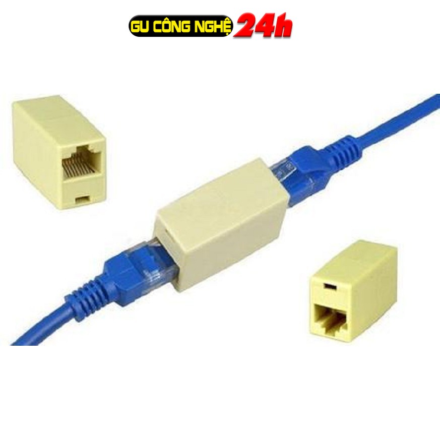 Đầu nối cáp mạng internet / lan rj45/rj11 dùng cho dây mạng cat5, cat6 đủ băng thông, đường truyền tín hiệu tốt