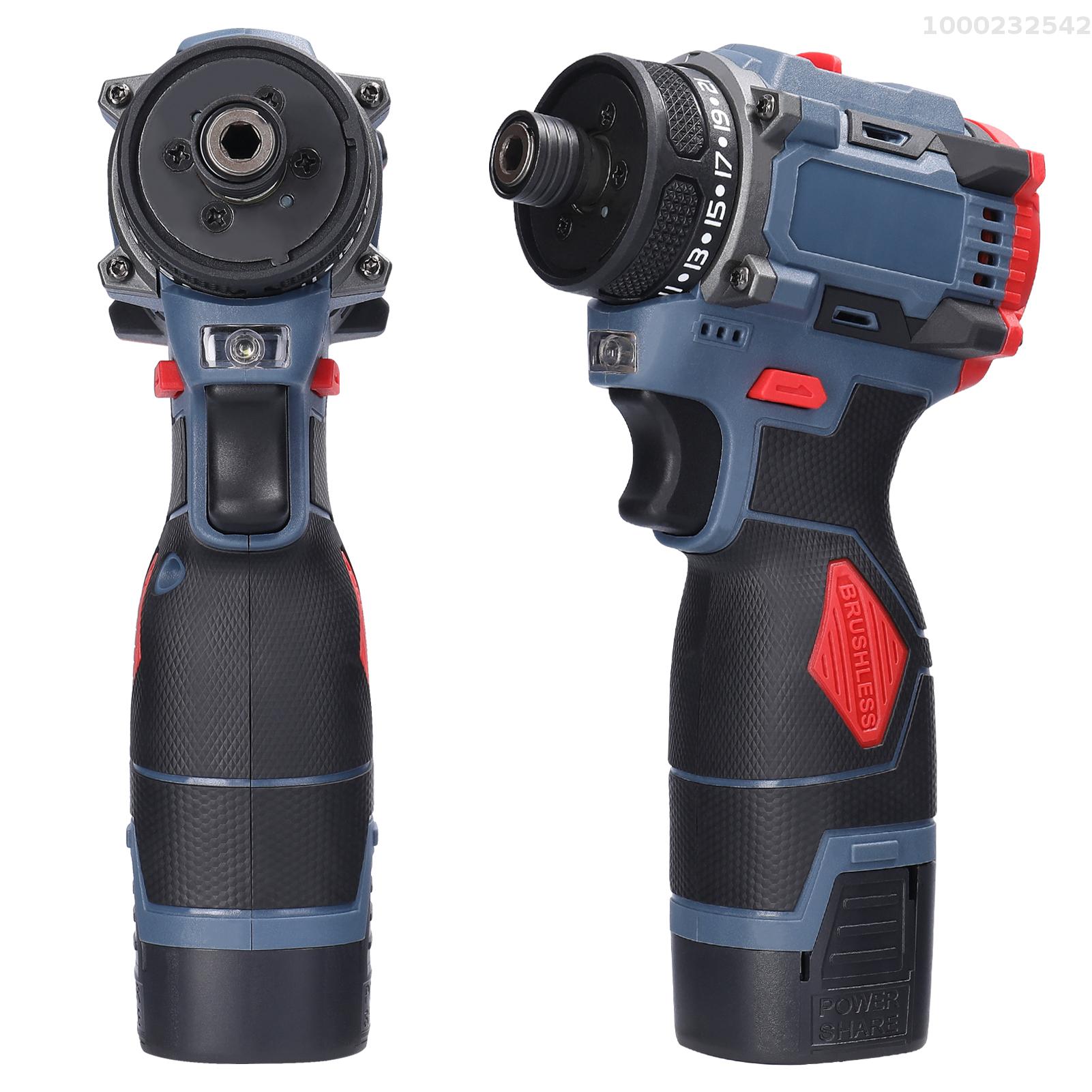 Nanwei 16.8V đa chức năng tua vít điện mô-men xoắn 45nm động cơ không chổi than trục vít điều khiển thực tế để lắp đặt đồ nội thất đồ gia dụng sửa chữa điện tử ô tô