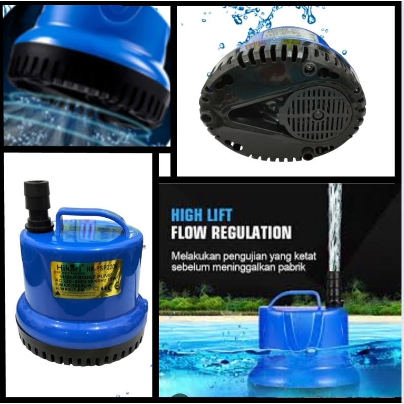 Pompa aquarium kolam aquarium submersible HIKARI HK PSP 2200