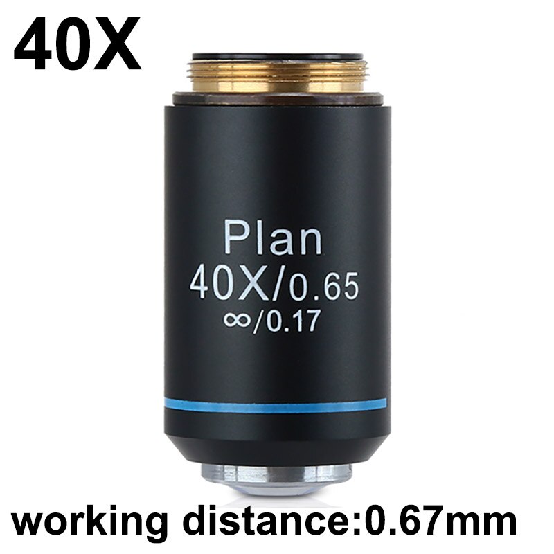 4X 10X 40X 100X 20.2 RMS Biological Microscope Plan Achromatic Objective  Lens 