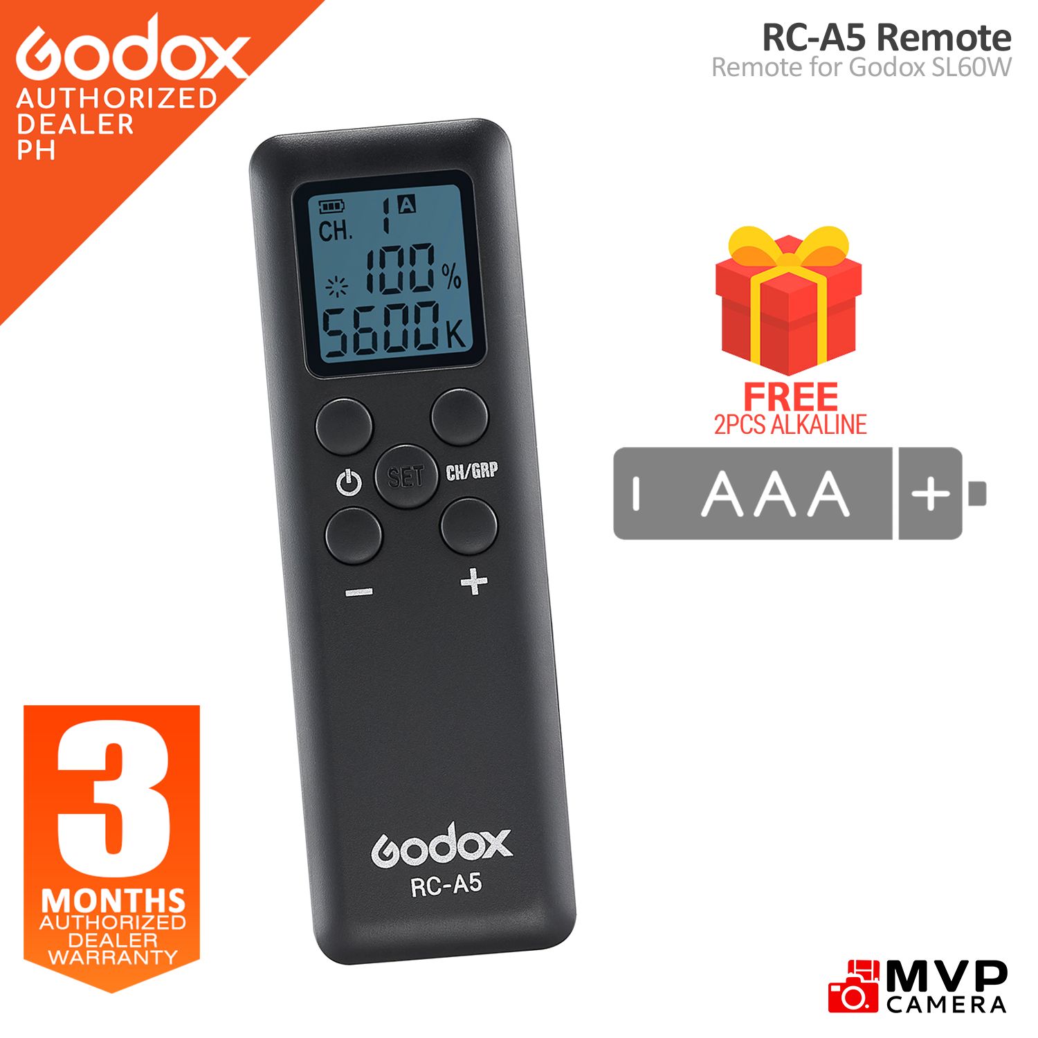 Godox RC-A6 RC-A5 RC-A5II Wireless Remote for SL150 SL200 SL200II VL200 ...