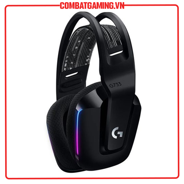 Tai Nghe Không Dây LOGITECH G733 LIGHTSPEED WIRELESS 7.1 RGB (Black - White - Lilac)