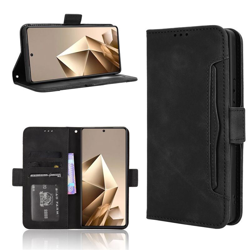 Infinix Note 50 4G/Note 50 Pro 4G Wallet Case with Card Holder, Leather Kickstand Card Slots Case. 