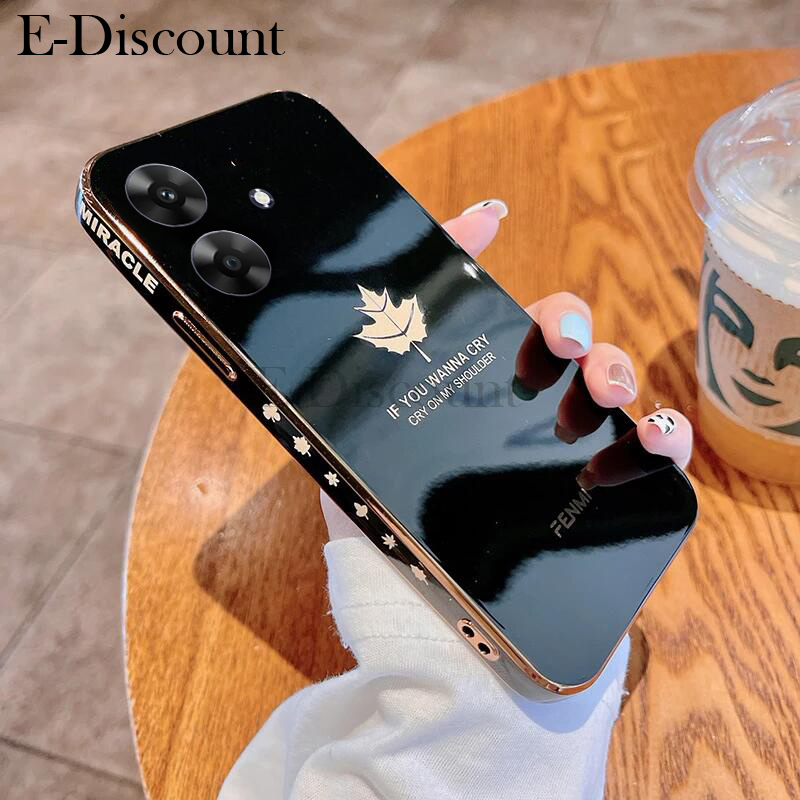 New Phone case Realme Note 60 50 C51 C61 Back cover Screen Dustproof and Anti Drop Maple Leaf Shape For Realme Note 50 Note 60 C63 C61 case.