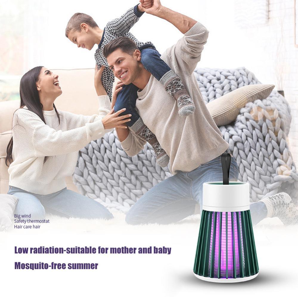 Electric Mosquito Killer Lamp Portable LED Light Fly Bug Insect Trap Zapper
