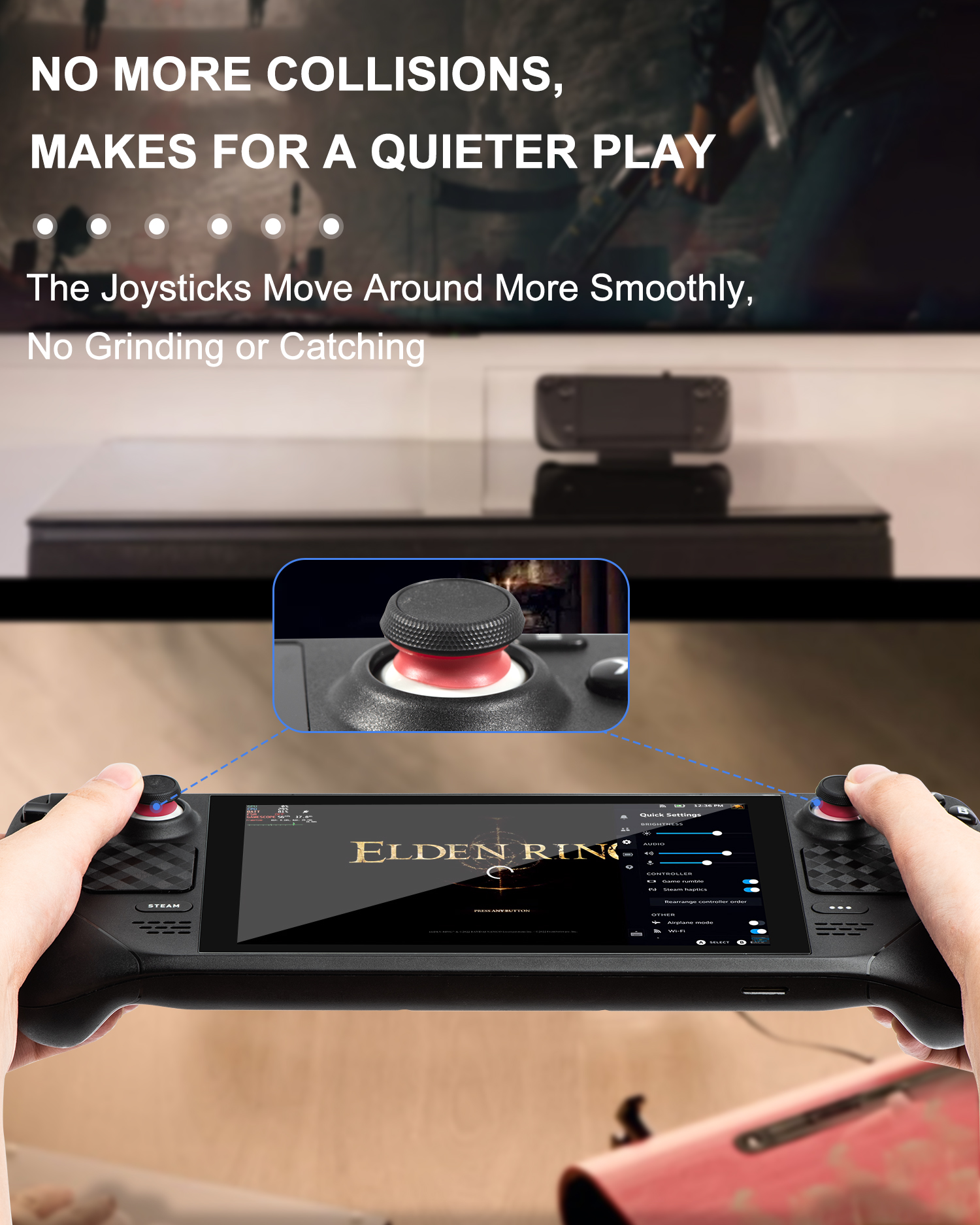 For PlayStation Portal For ROG ALLY Silicone Protective Ring for Steam Deck Console Joystick Protective Ring for PSVR2 Handle Remote Stick Anti-friction Ring