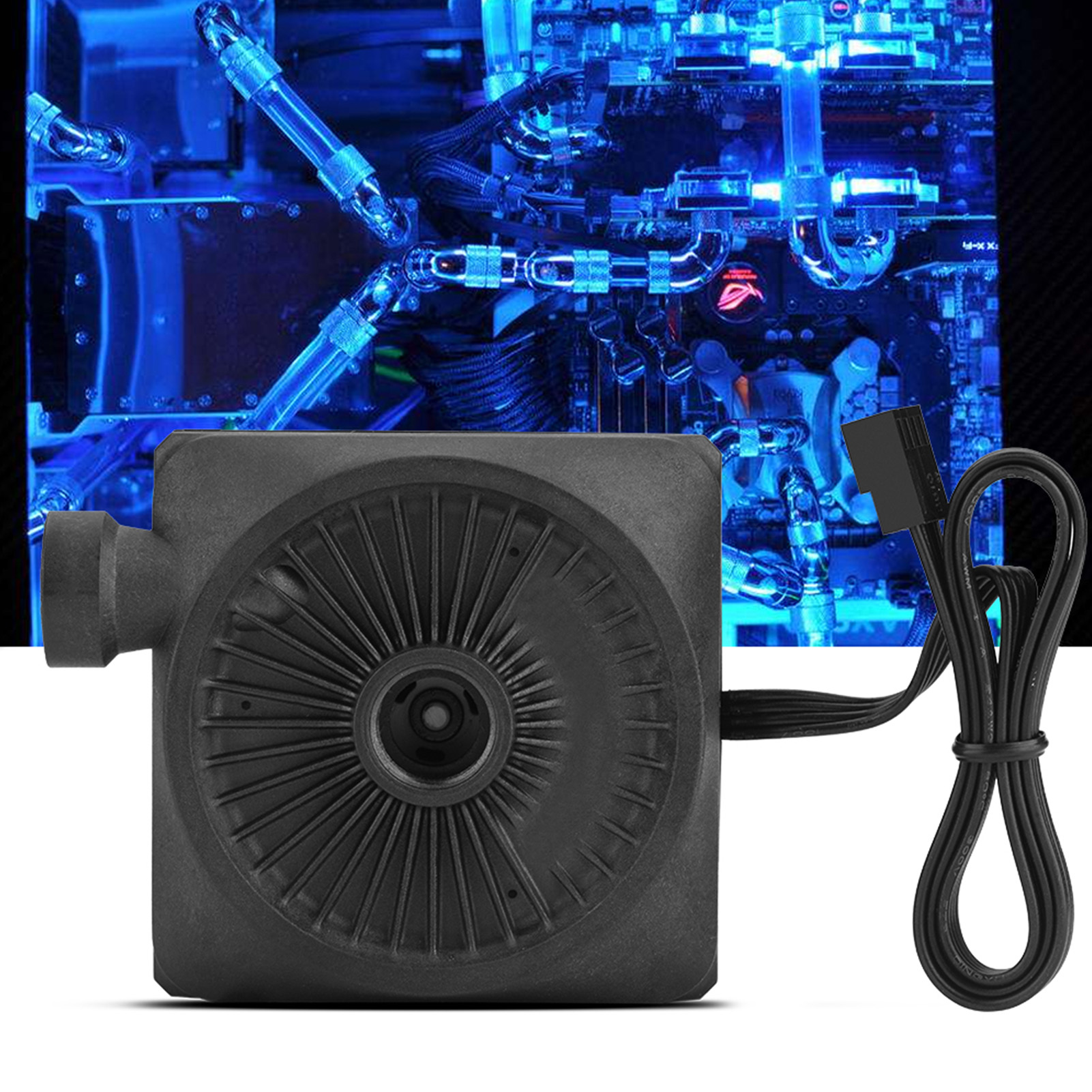 Water Cooling Pump DC 12V Ultra-quiet CPU Pump for Computer Water Cooling System 500L/h G1/4 Thread