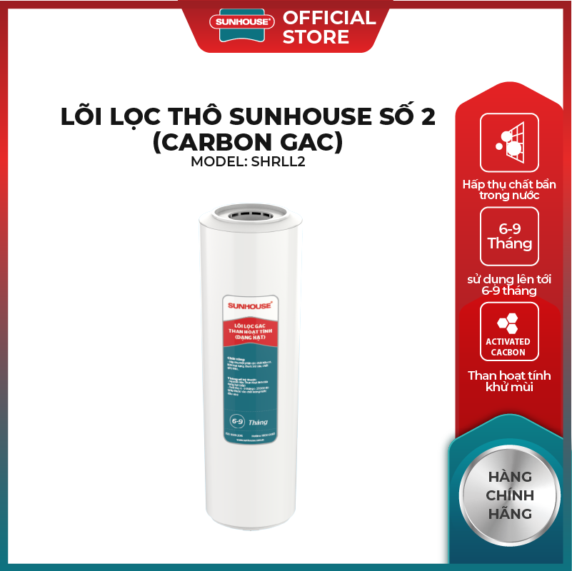 Lõi lọc SUNHOUSE số 2 (Carbon GAC) SHRLL2