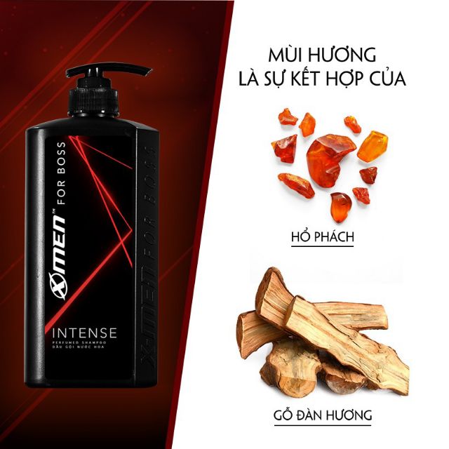 Dầu gội Xmen for Boss Intense 650g