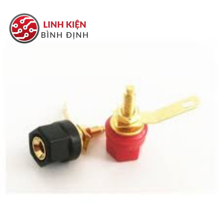 Cặp cọc loa đỏ đen ( 1 cặp )