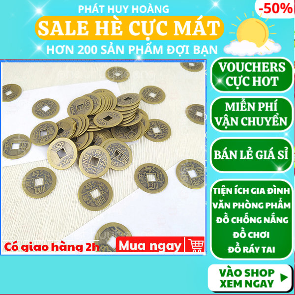 Combo 5 - 10 - 20 đồng xu cổ phong thủy may mắn size nhỏ ( CHỌN SỐ LƯỢNG )  ✓ đồng xu may mắn ✓ đồng tiền may mắn ✓ đồng tiền phong thủy ✓ đồng xu cổ phong thủy ✓ vật phẩm phong thủy ✓ Phát Huy Hoàng