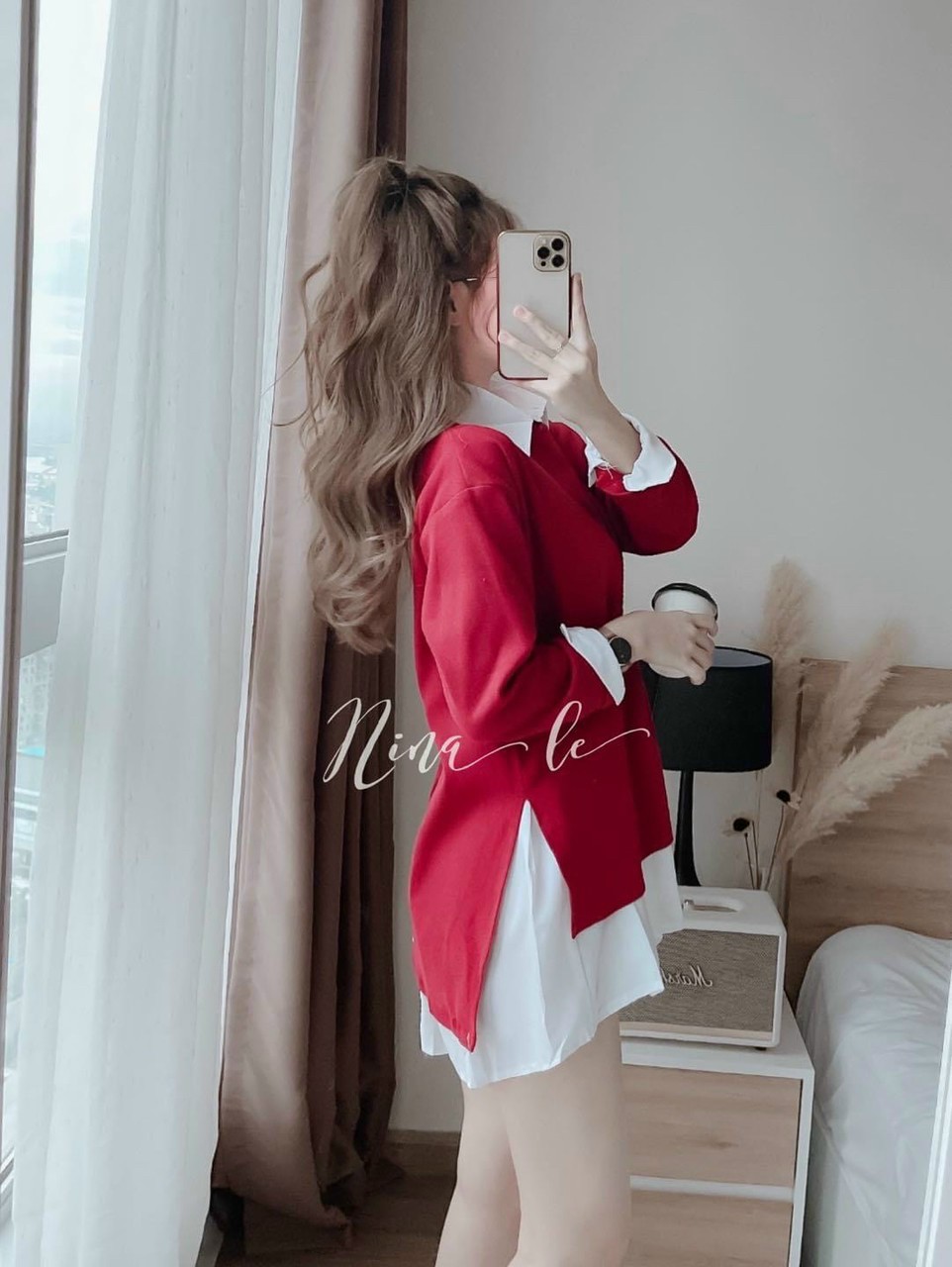 [HCM]ĐẦM SƠ MI LỤA KÈM ÁO KHOÁC THUN GÂN NGOÀI THỜI TRANG
