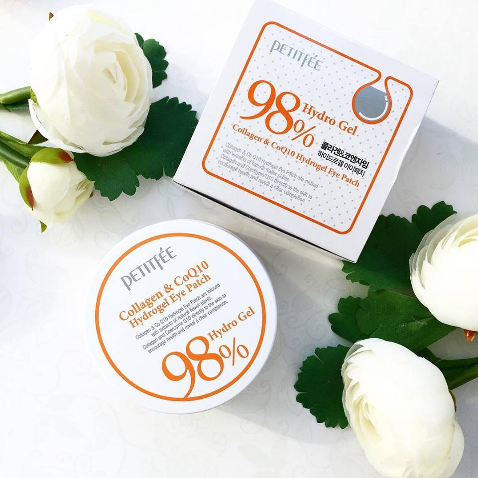 Mặt nạ mắt cao cấp PETITFEE Collagen & CoQ10 Hydrogel (60miếng/hũ)