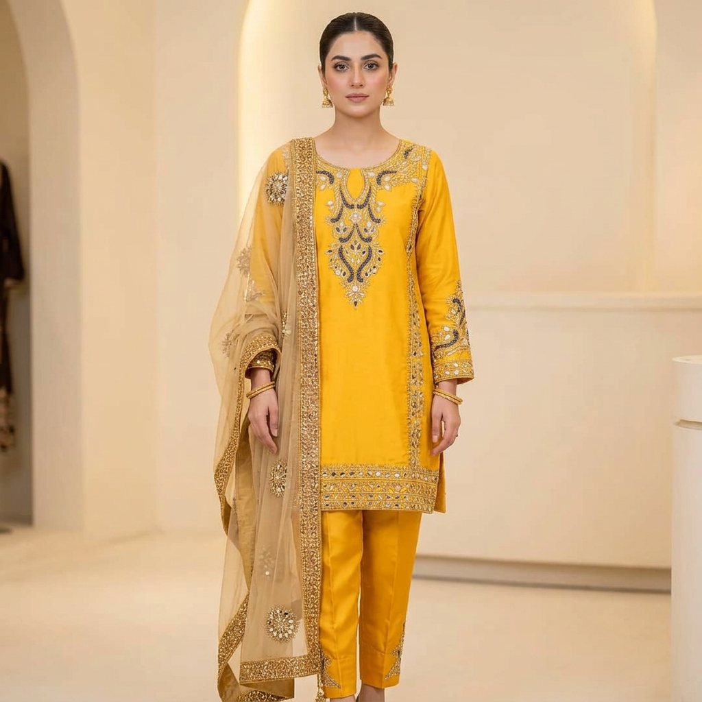 EHN Eid New Soft Lilen Shalwar Kameez for Women