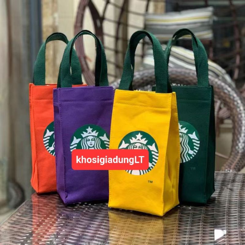 Túi đựng bình giữ nhiệt stbuck canvas 1000ml-1200ml-1500ml loại cao cấp