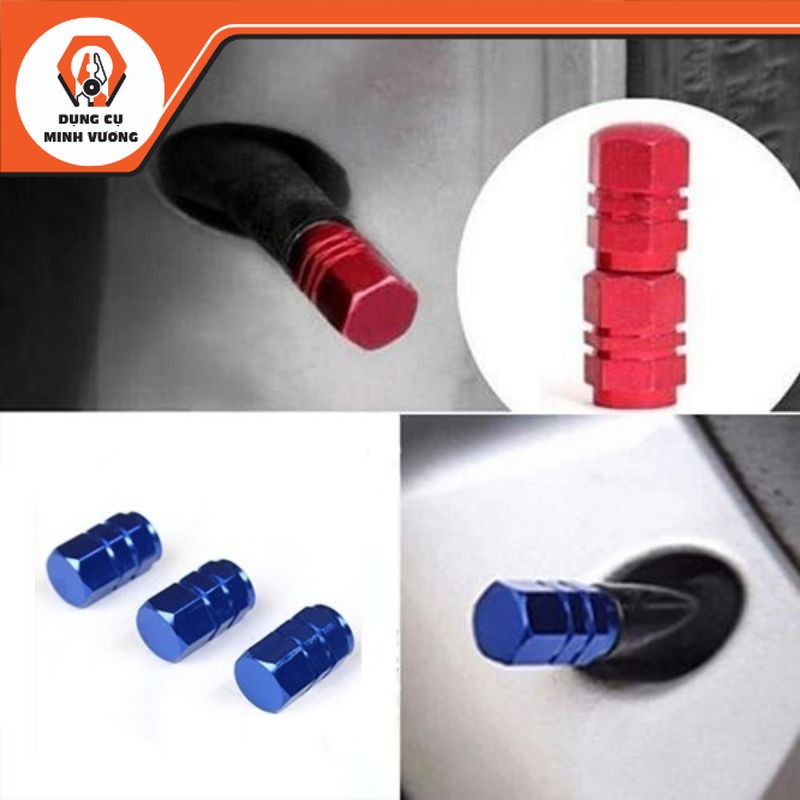 Set 4 Nắp van lốp ô tô xe hơi _ [Dụng Cụ Minh Vương]