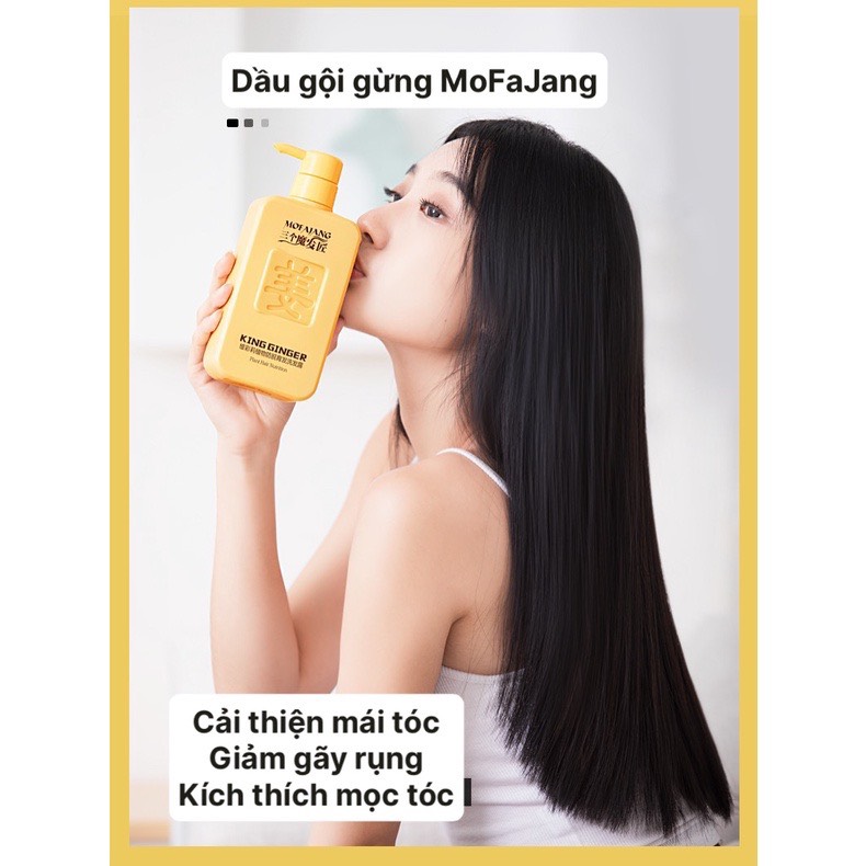 [GIẢM 5% ĐƠN 129K]Dầu gội gừng KING GINGER MOFAJANG