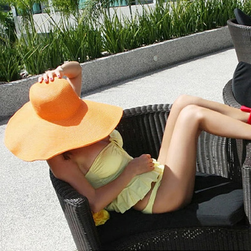 Women's Straw Hat Sun Hat Wide Brim Hat Summer Hat Floppy Beach Hat
