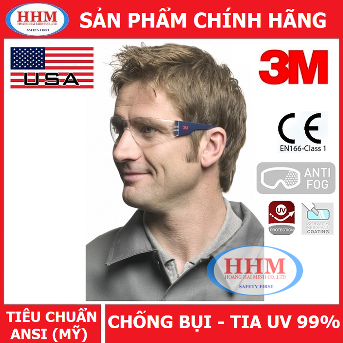 Kính bảo hộ 3M 2720 màu trắng