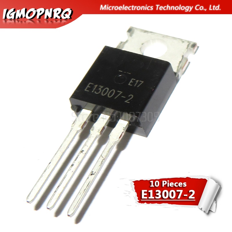 10PCS E13005-2 E13007-2 E13009-2 TO220 E13005 E13007 E13009 MJE1305 MJE13007 MJE13009 Switching triode integrated circuit