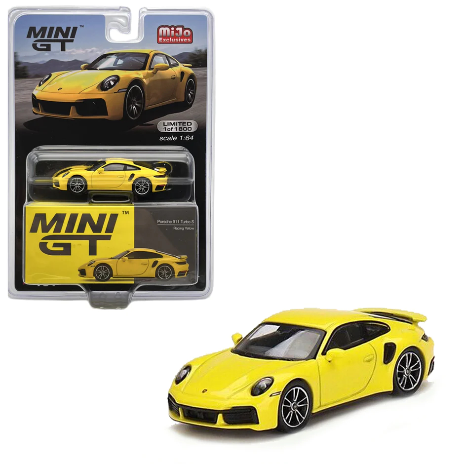 ミニカー MINI GT Porsche 911 Turbo S Racing Yello ミニカー MINI GT Porsche 911 Turbo S Racing Yello MINI GT