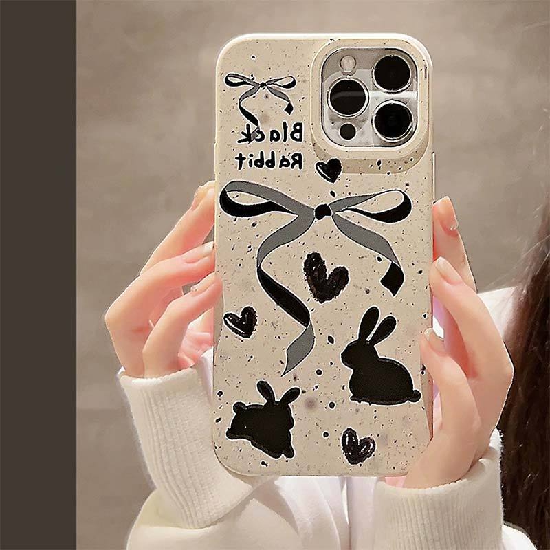 Đối với iPhone 11 12 pro Max x xr xs Max 7 cộng với 8 cộng với 13 pro Max 14 pro Max 15 pro Max trường hợp cung thỏ mềm trường hợp