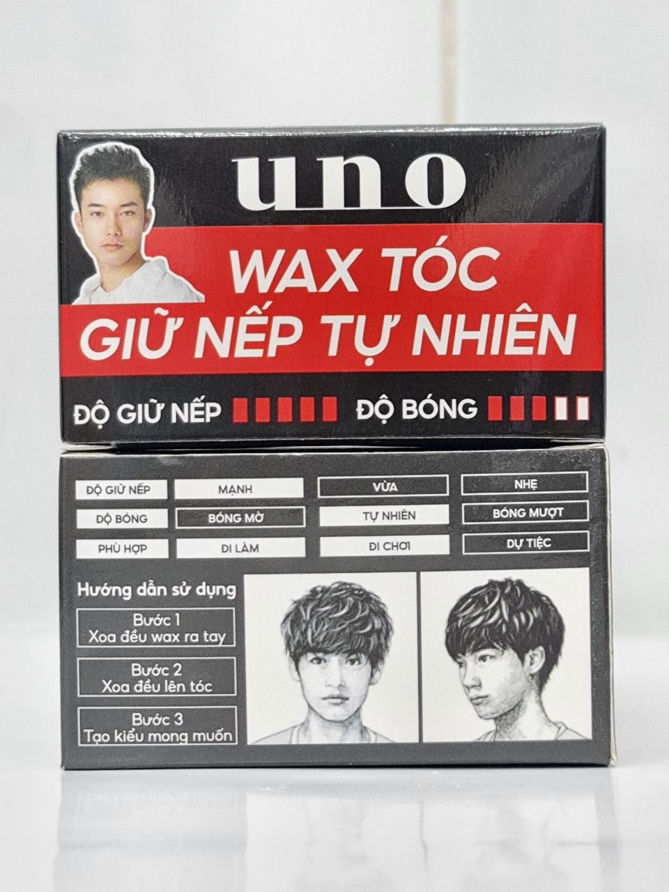 Sáp Vuốt Tóc Tạo Kiểu Nam Cao Cấp Uno 80g