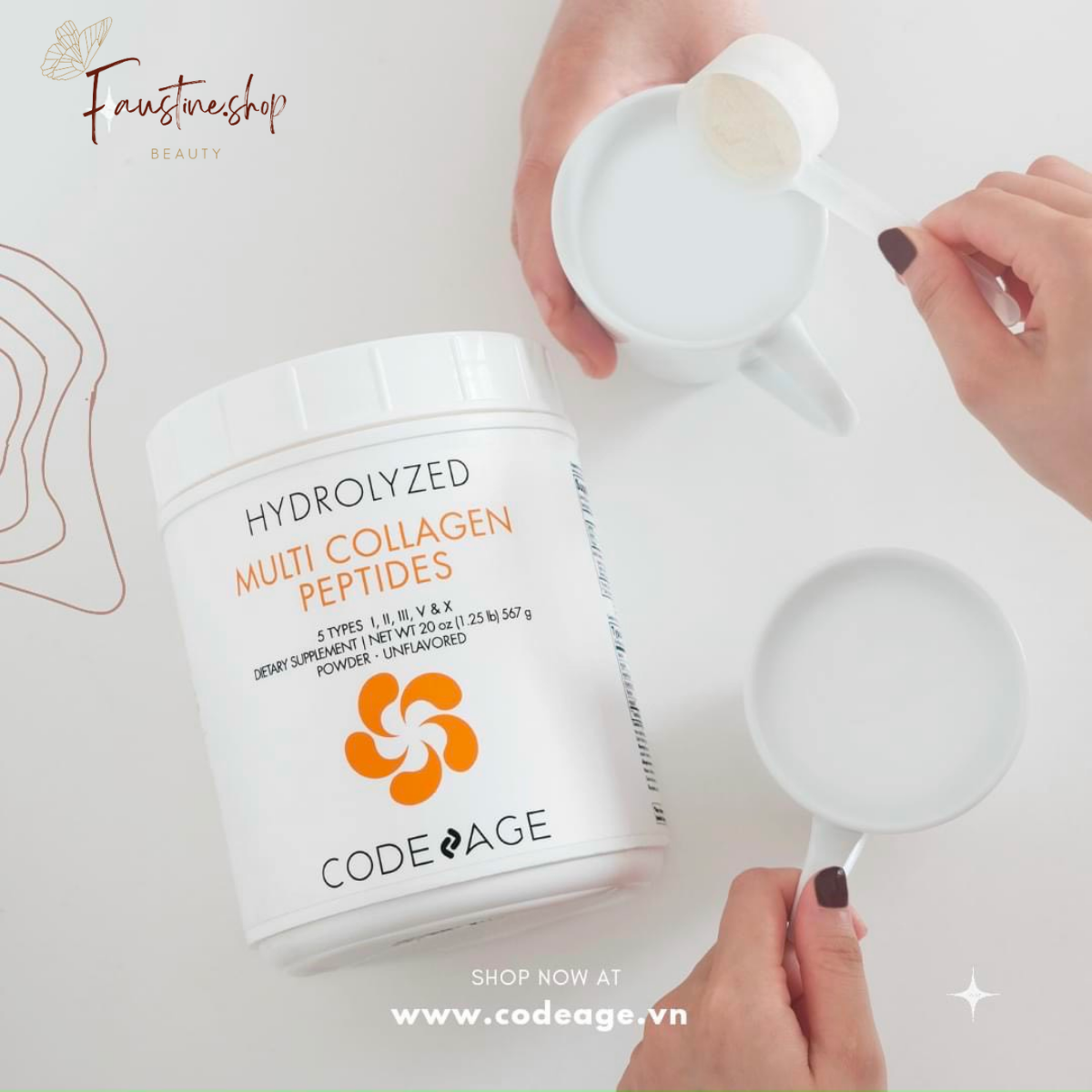 [CHÍNH HÃNG] Multi Collagen PEPTIDES giúp trẻ hóa làn da của Codeage