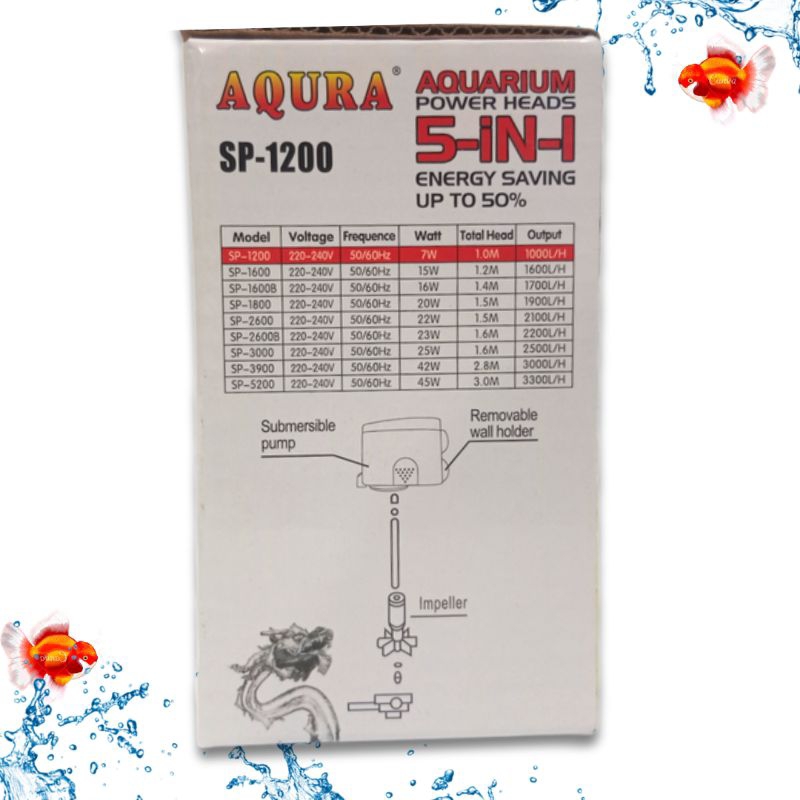 Pompa Aquarium AQURA SP 1200