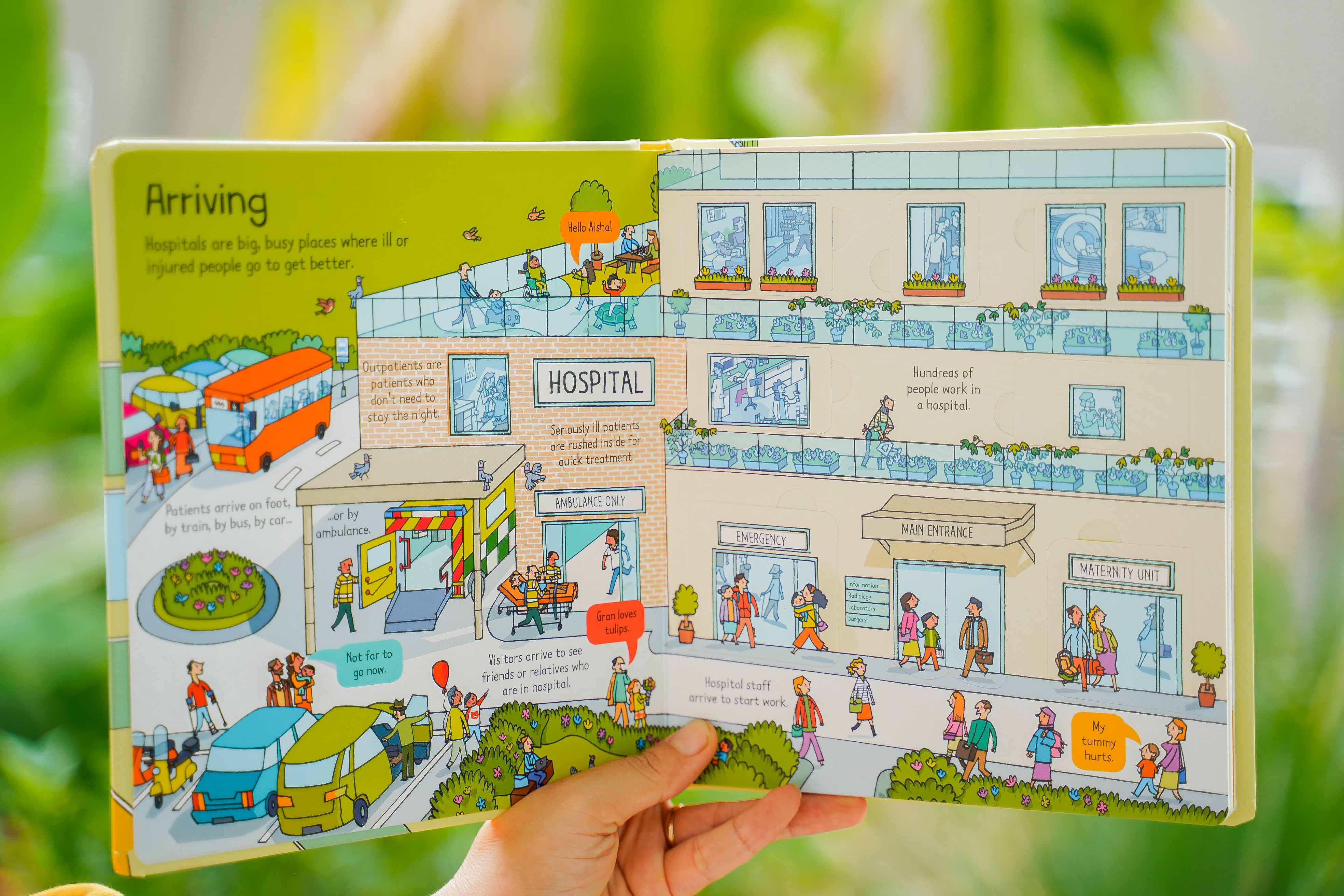 Sách tiếng Anh Usborne lật mở khám phá Look Inside cho trẻ 3-5 tuổi