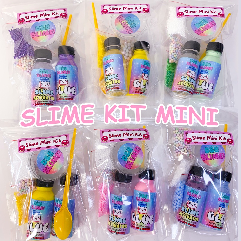 Bộ Kit làm Slime Basic - Kit làm Slime Cơ Bản Đủ Màu Thành Phẩm 120ML (Có hướng dẫn đầy đủ)