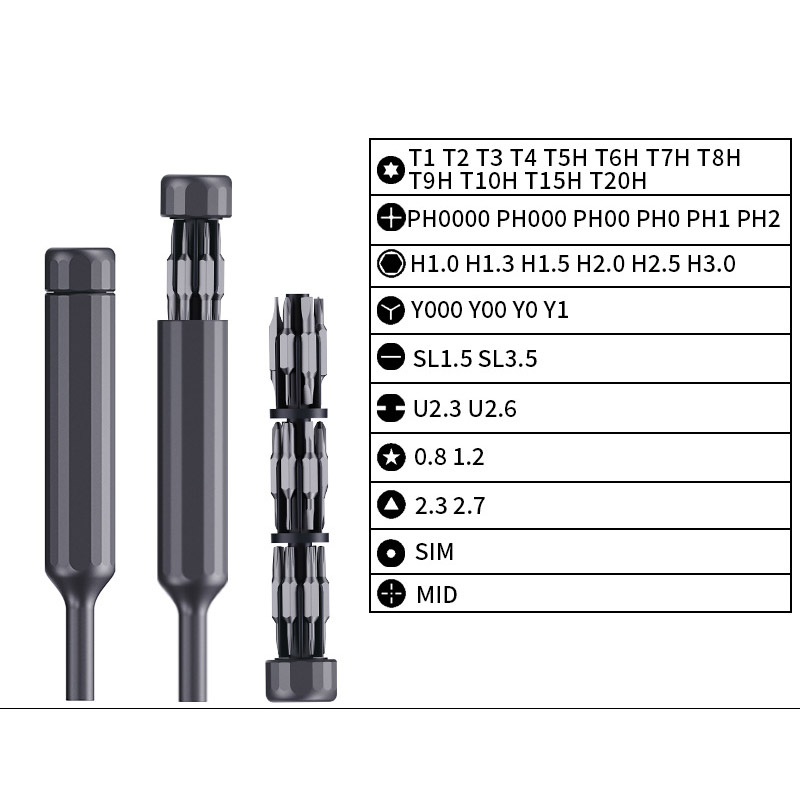 39 in 1 mini pen screwdriver portable small precision S2 dual-purpose screwdriver head maintenance Dismantling tool