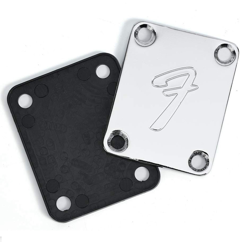 70S 4-Bolt Guitar Neck Plate Neckplate with Screws