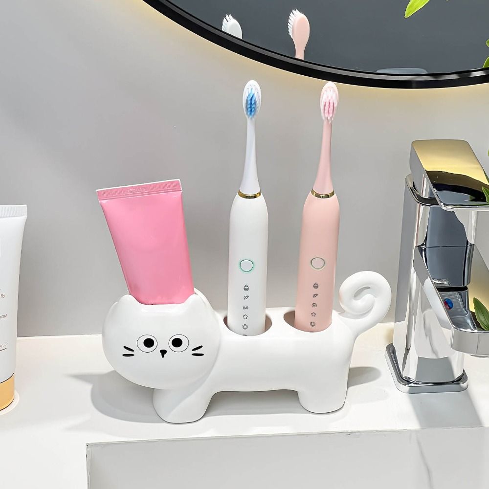 Creative%203%20Holes%20Electric%20Toothbrush%20Stand%20Cartoon%20Cat%20Ceramics%20Toothbrush%20Base%20Waterproof%20Durable%20Toothbrush%20Storage%20Rack%20Home%20Use%20-%20Image%204