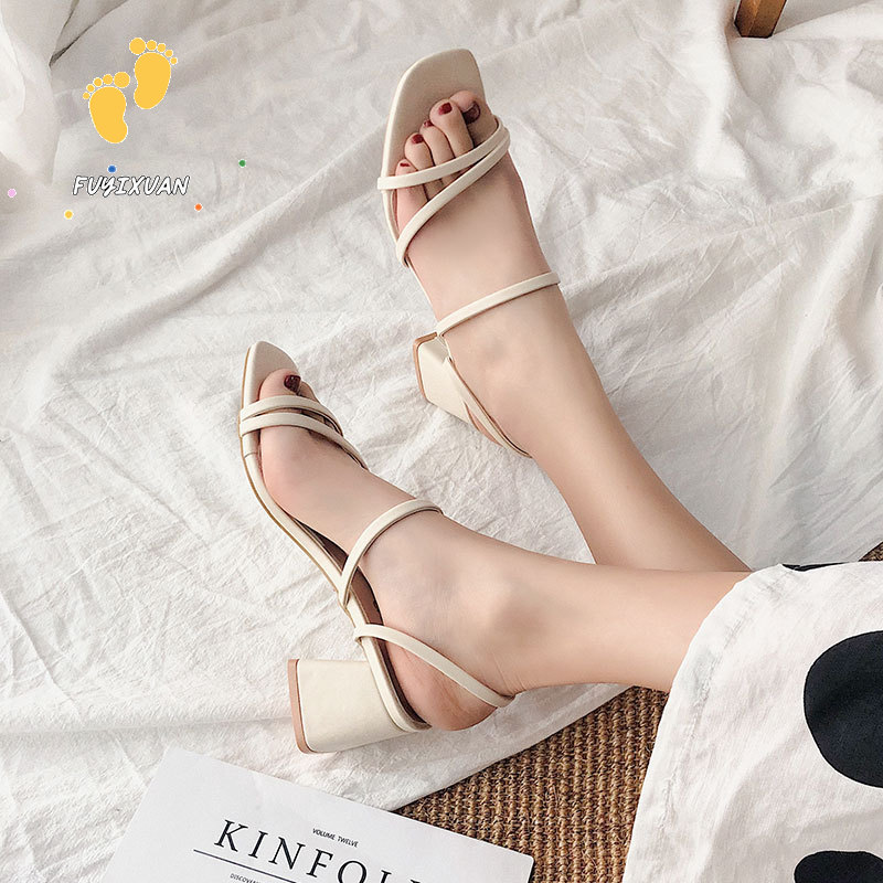Thời trang mới lạ nhanh khô bãi biển giày Chaussure nữ phẳng đế sandal