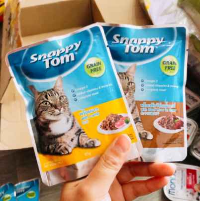Pate SNAPPY TOM cho Mèo - Đủ Vị ( túi 85g) thumbnail