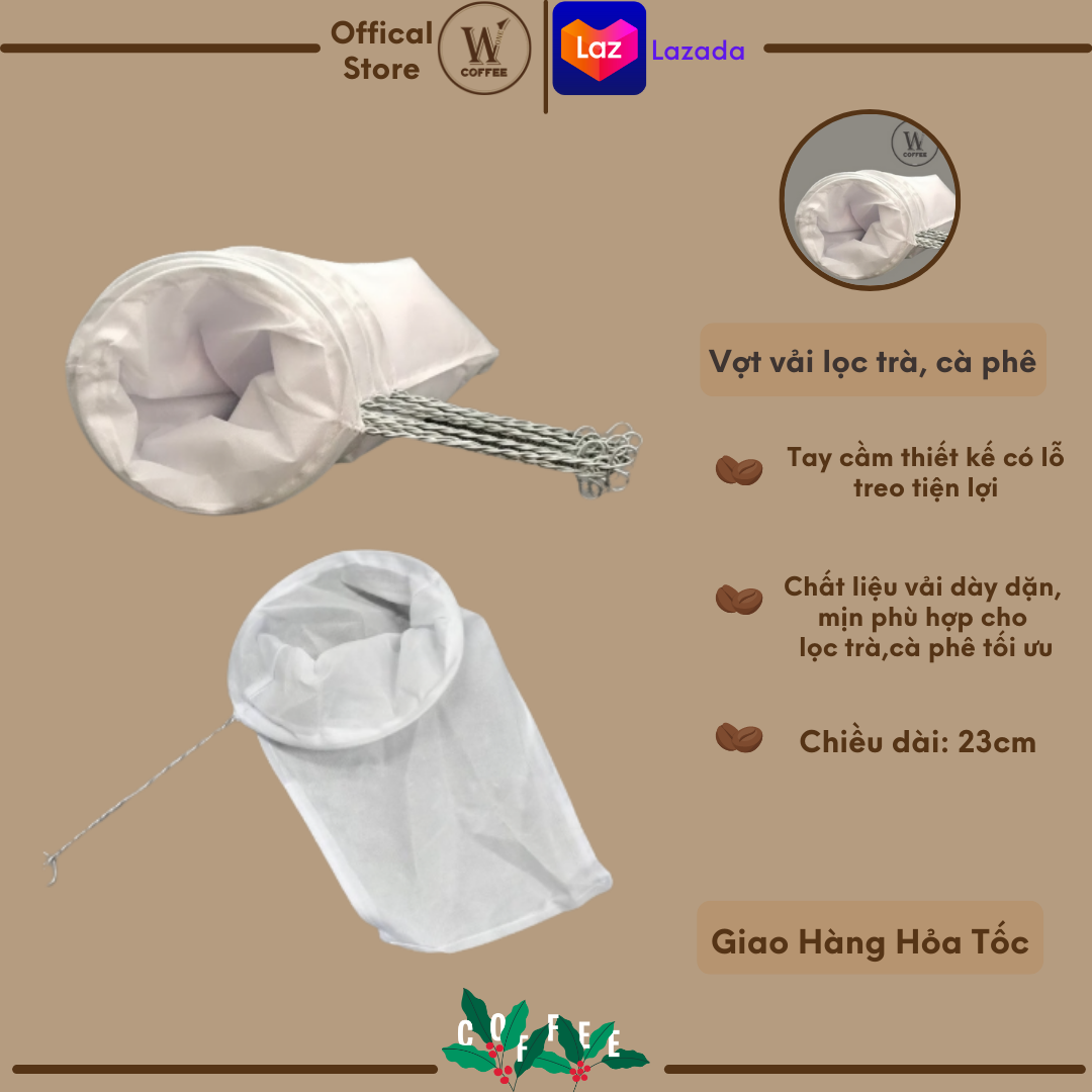 Vợt vải lược trà, lược cà phê