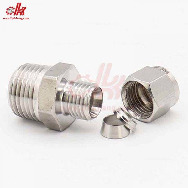 Siết hạt bắp ren ngoài inox