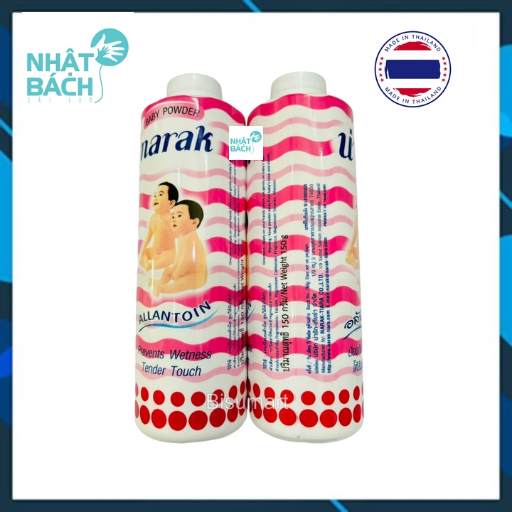 Phấn thơm em bé, Phấn rôm cho bé Narak Thái Lan chai 25g - 150g