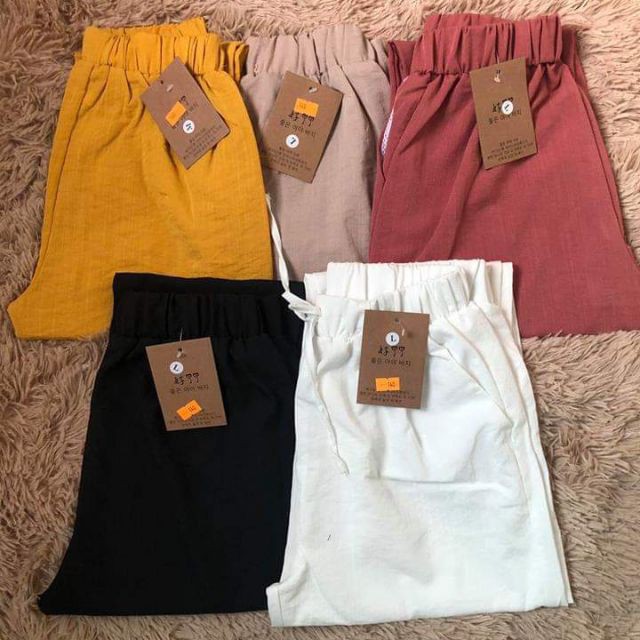 Quần baggy nữ, quần đũi chun nơ