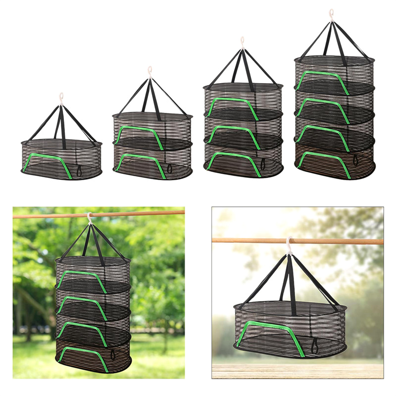 Folding Food Drying Net Anti-mosquito Dry Rack For Herbs Hanging Basket Dryer Bag Mesh Drying Net For Vegetable Fruit Mushen. 