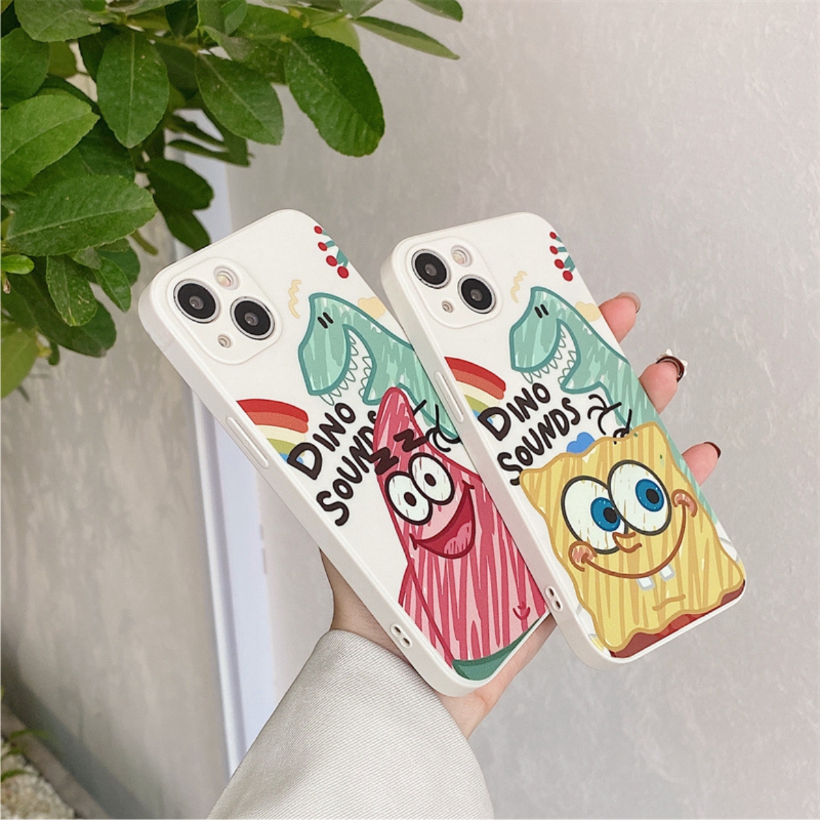 Ốp Lưng Silicon Màu Bảo Vệ Camera Dino sounds