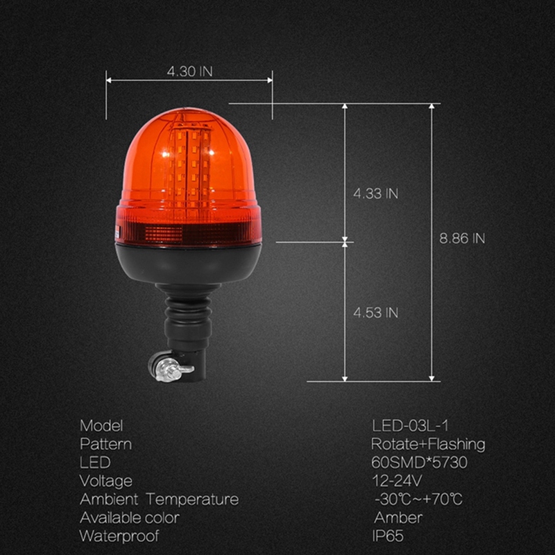 1 Piece Warning Lights Strobe Lights Roof Lights Strobe Lights LED Emergency Lights Plastic