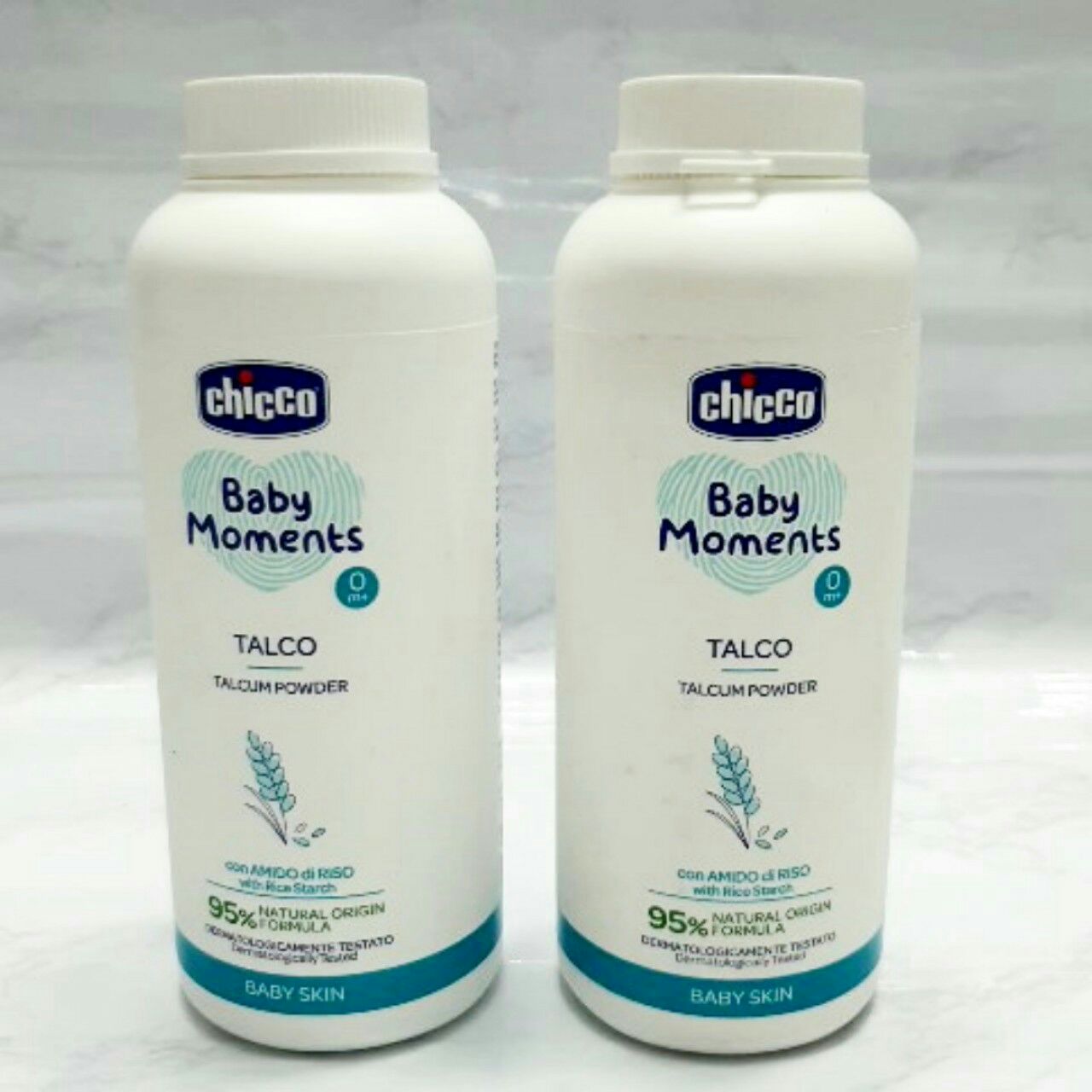 Phấn Rôm Tinh Bột Gạo Chicco cho bé 0M+