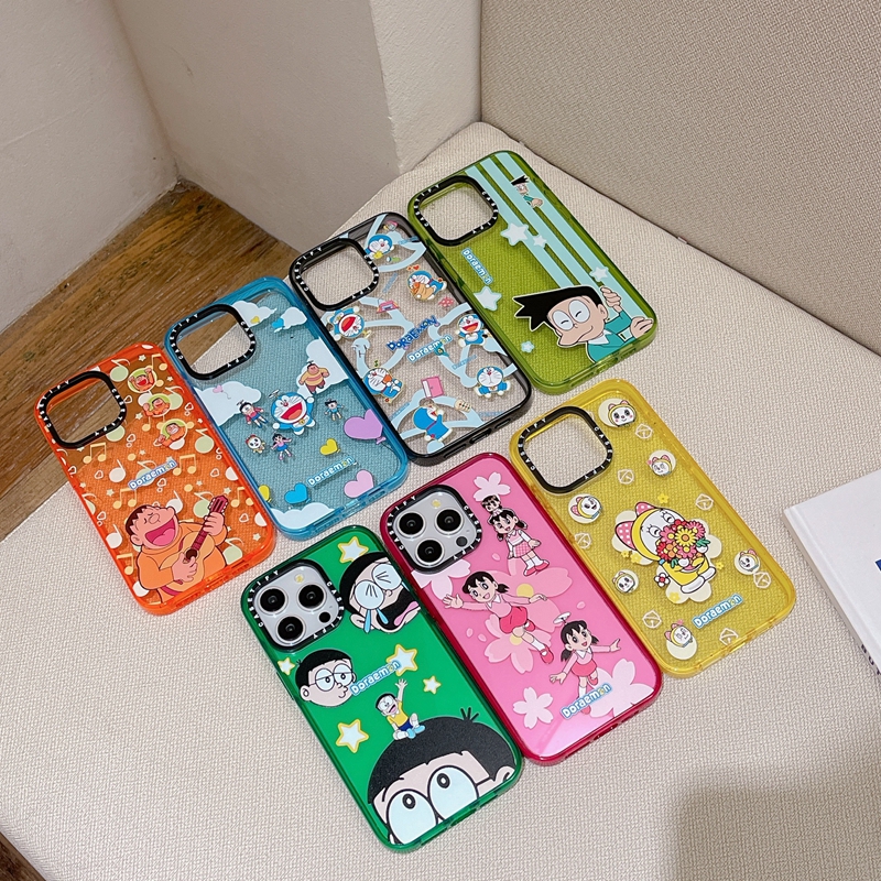 CASETiFY Doraemon Hard Case For iPhone 15 14 Plus 11 12 13 Pro 15Pro Max impact Clear Acrylic Casing Cover